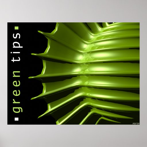Green Tips Print