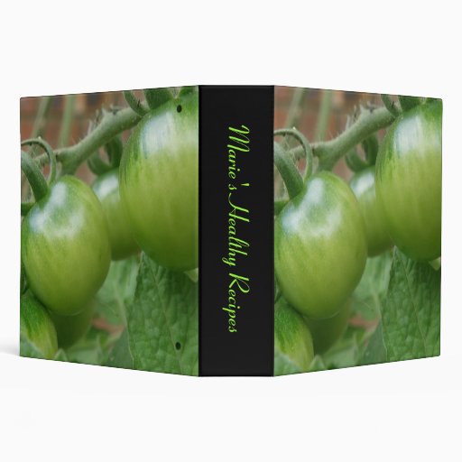 Green Tomatoes Custom Recipe Binder