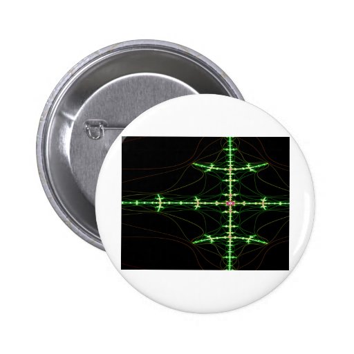 Green Toned Abstract Button