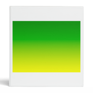 green top yellow bottom gradient custom DIY Vinyl Binders