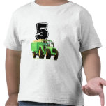 Green Tractor 5th Birthday Tshirt