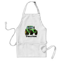 Green Tractor Apron