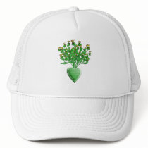 Green Tractor Bouquet Hat by KirstenEdwards Green Tractor Bouquet Hat