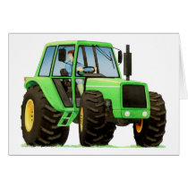 Green Tractor cards