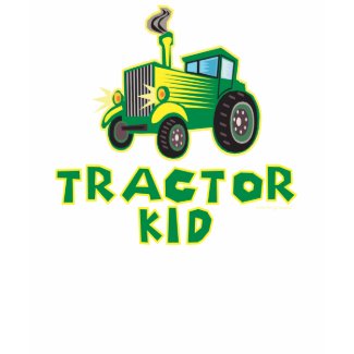 Green Tractor Kid shirt