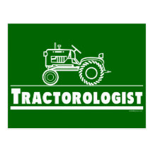 Green Tractor Ologist Postcards