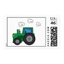 Green Tractor stamps