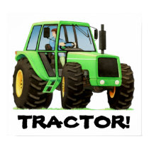 Green Tractor Posters