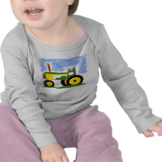Green Tractor T-shirt shirt