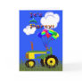 Green Tractor with Balloo...