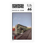 green train stamp