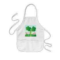 Green tree aprons
