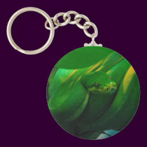 Green Tree Boa keychains