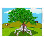 Green Tree Greeting Card