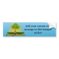 Green Tree Family Reunion Logo Bumper Stickers