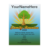 Green Tree Family Reunion Logo Post Card