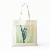 Green Tree Frog Canvas Bag