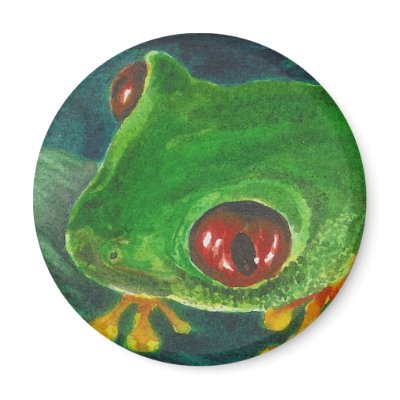 green tree frog magnet by yioryia