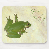 Green Tree Frog Mousepad by CarolsCamera Green Tree Frog Mousepad