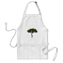 Green tree informal upright photograph apron