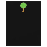 Green Tree. On black background. Personalized Flyer