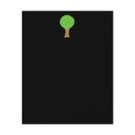 Green Tree. On black background. Custom Flyer