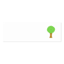 Green Tree. On white background. Business Card Templates