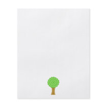 Green Tree. On white background. Custom Flyer Design