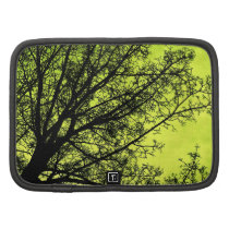 Green Tree Silhouette Rickshaw folio planner planners