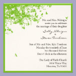 Green Trees & Birds invitations