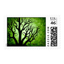 Green trees stamps