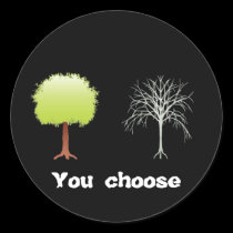 green trees stickers