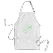 Green Tri-Color Spiral of Life aprons by triplegoddess Green Tri-Color Spiral of Life aprons