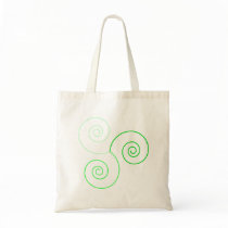 Green Tri-Color Spiral of Life bags by triplegoddess Green Tri-Color Spiral of Life bags