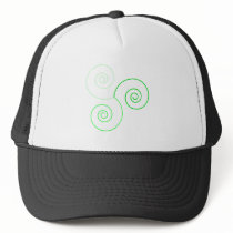Green Tri-Color Spiral of Life hats by triplegoddess Green Tri-Color Spiral of Life hats