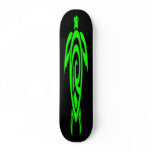 GREEN TRIBAL TURTLE CUSTOM SKATE BOARD