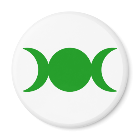 Green Triple Goddess Magnets Green Triple Goddess Magnets
