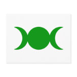 Green Triple Goddess Postcard