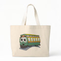 Green Trolley Cartoon bags