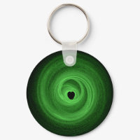 Green Tunnel Heart keychain