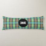 Green Turquoise Organge Plaids Body Pillow