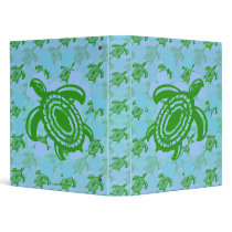 Green Turtle 1" Art Binder