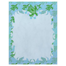 Green Turtle Flame Letterhead