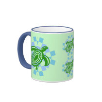 Green Turtle Mugs