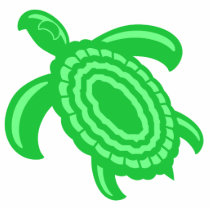 Green Turtle Ornament Cut Outs