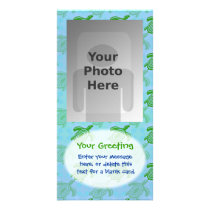 Green Turtles Vertical PhotoCard Template Photo Card