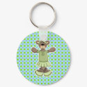 Green Tutu Ballet Bear keychains