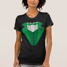 Green Tuxedo Tee Shirt