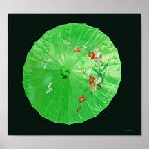 Green Umbrella Posters