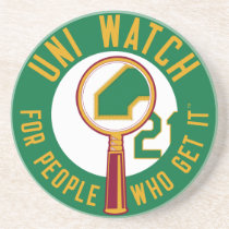 Green Uni Watch Coaster coasters